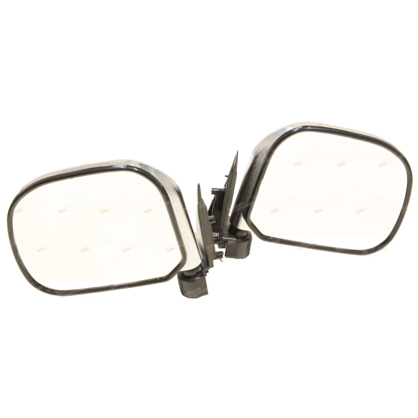 Set of 2 Chrome Manual Door Mirrors for Toyota Hiace (1989–2005)