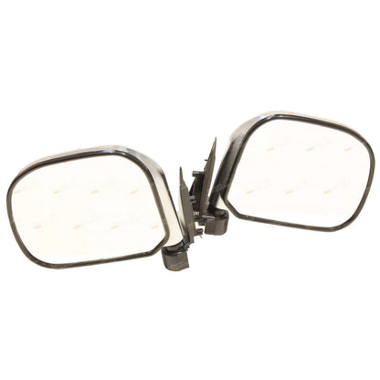 Set of 2 Chrome Manual Door Mirrors for Toyota Hiace (1989–2005)