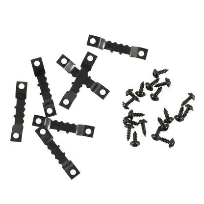 Double Hole Sawtooth Picture Hanger Hooks for Frame Art - Black