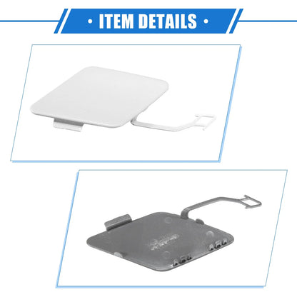 Rear Bumper Tow Hook Eye Hole Cover Cap for BMW 3 F30 White (2012-2015)