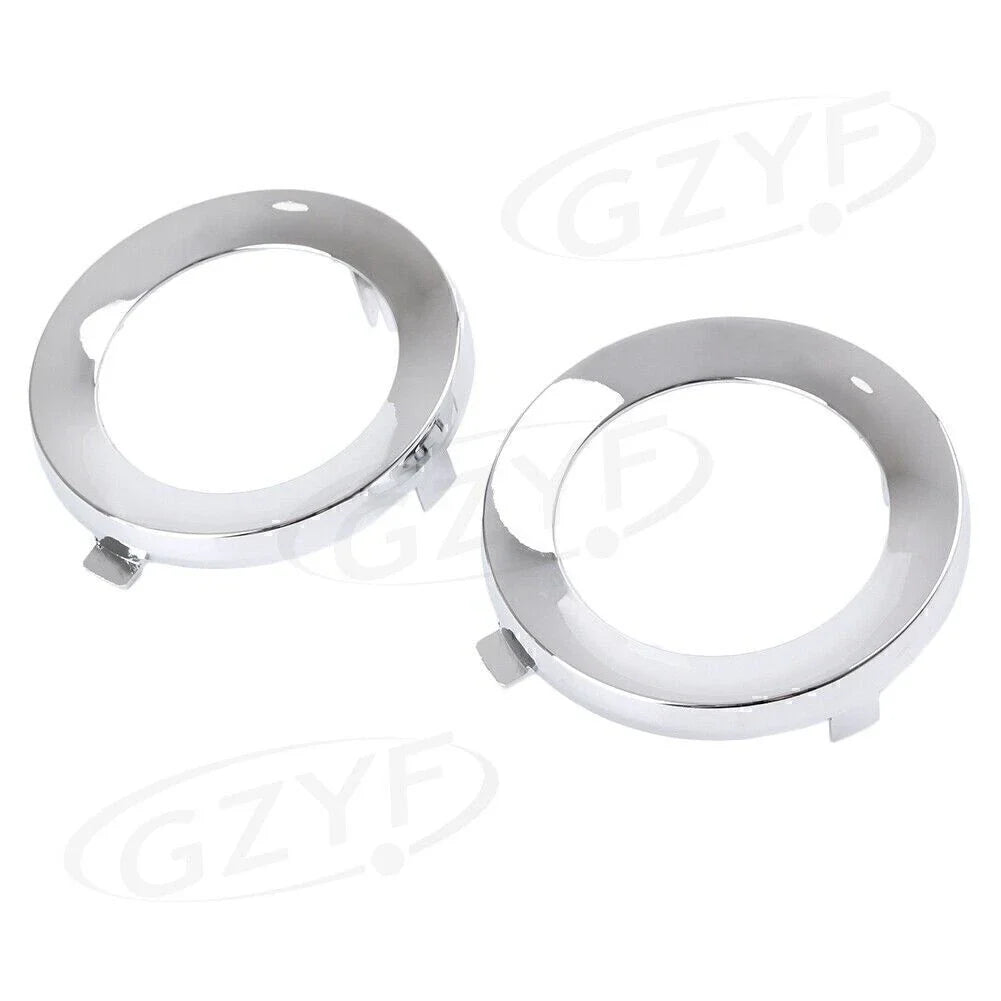 Front Fog Light Lamp Cover Trim Ring for Subaru Forester (2009-2013) Chrome