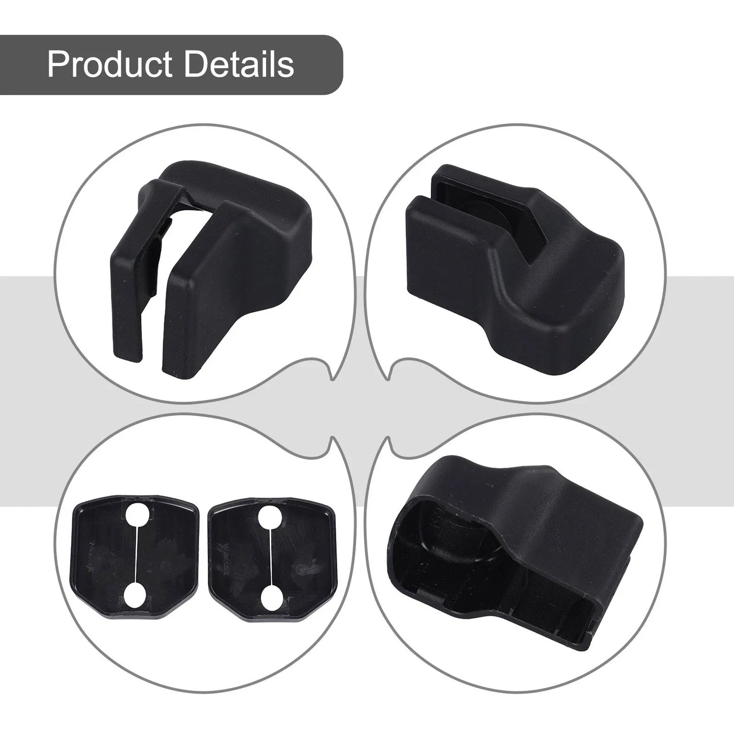 Door Lock Cover with Stopper Buckle Bezel Full Set for Car (2015–2021)
