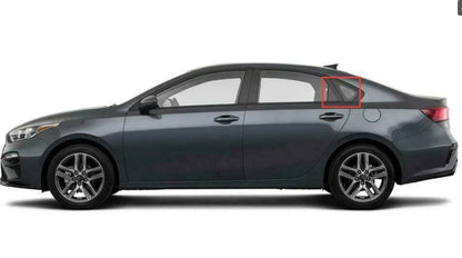 ABS Carbon Fiber Vent Window Scoop Louver Cover for Kia Forte K3 (2019–2022)