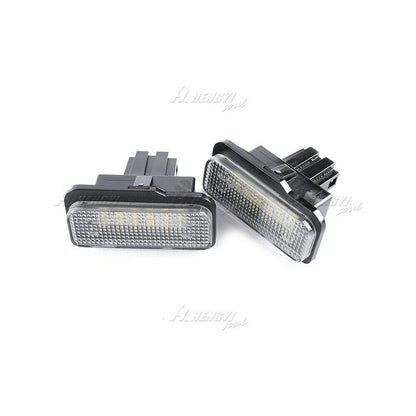 2PC White LED License Plate Light for Mercedes W203 W211 W219 Tesla Model S