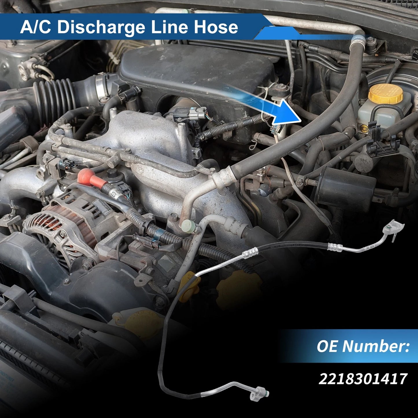 A/C Refrigerant Liquid Hose for Mercedes-Benz S-Class (2005–2013) No. 2218301417