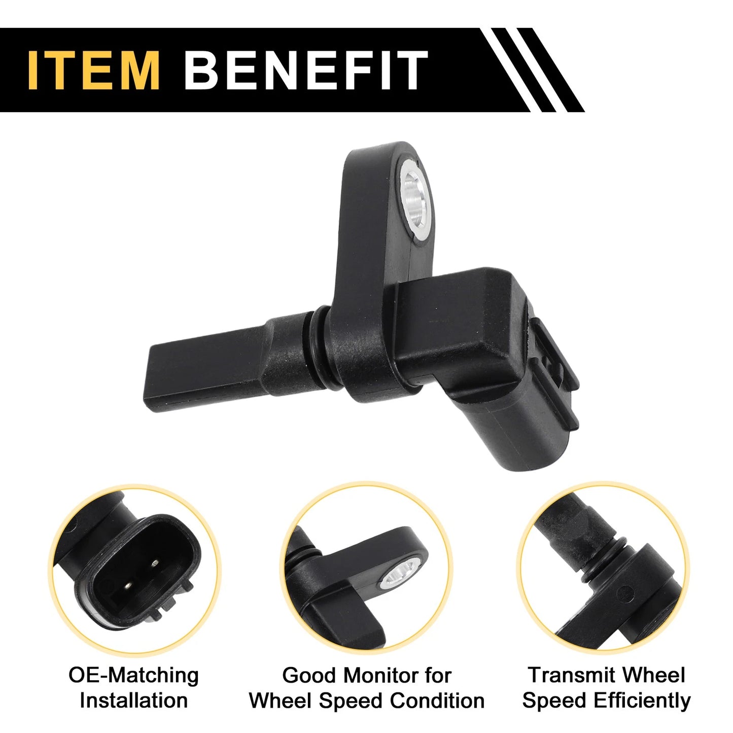ABS Wheel Speed Sensor No. 8954360050 for Toyota Tacoma (2005–2022) Front Left Rear Left