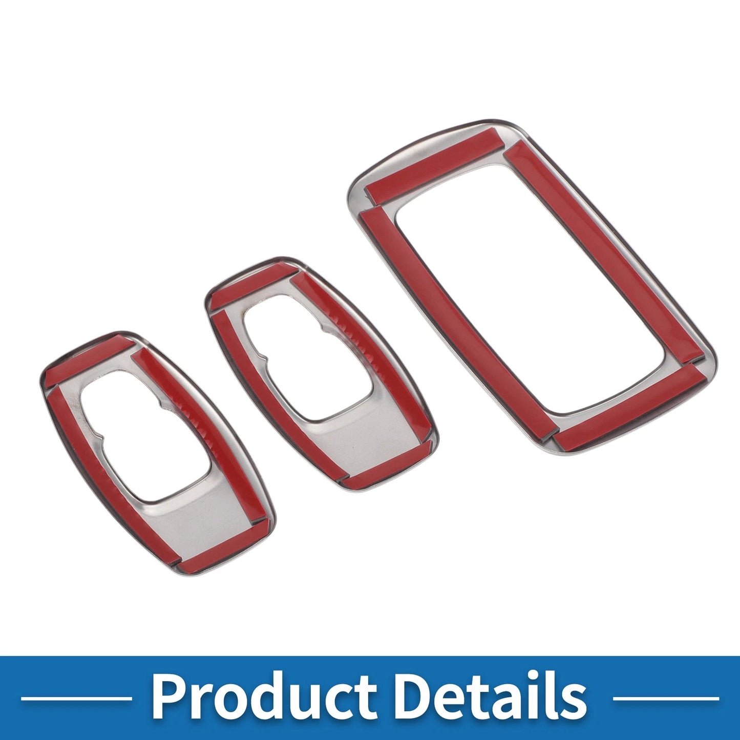 Set of 2 Headlight Trim Bezels for Nissan Rogue (2021–2024) ABS