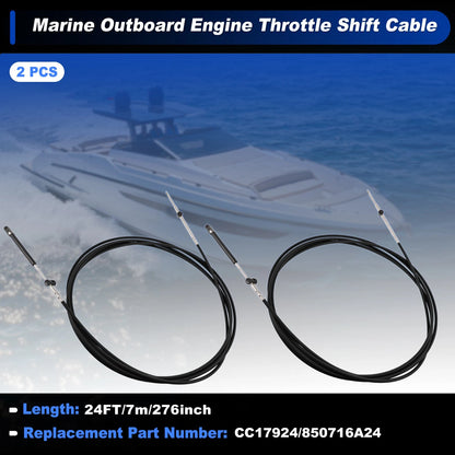 Throttle Shift Control Cable for Mercury Mercruiser (No.CC17924)