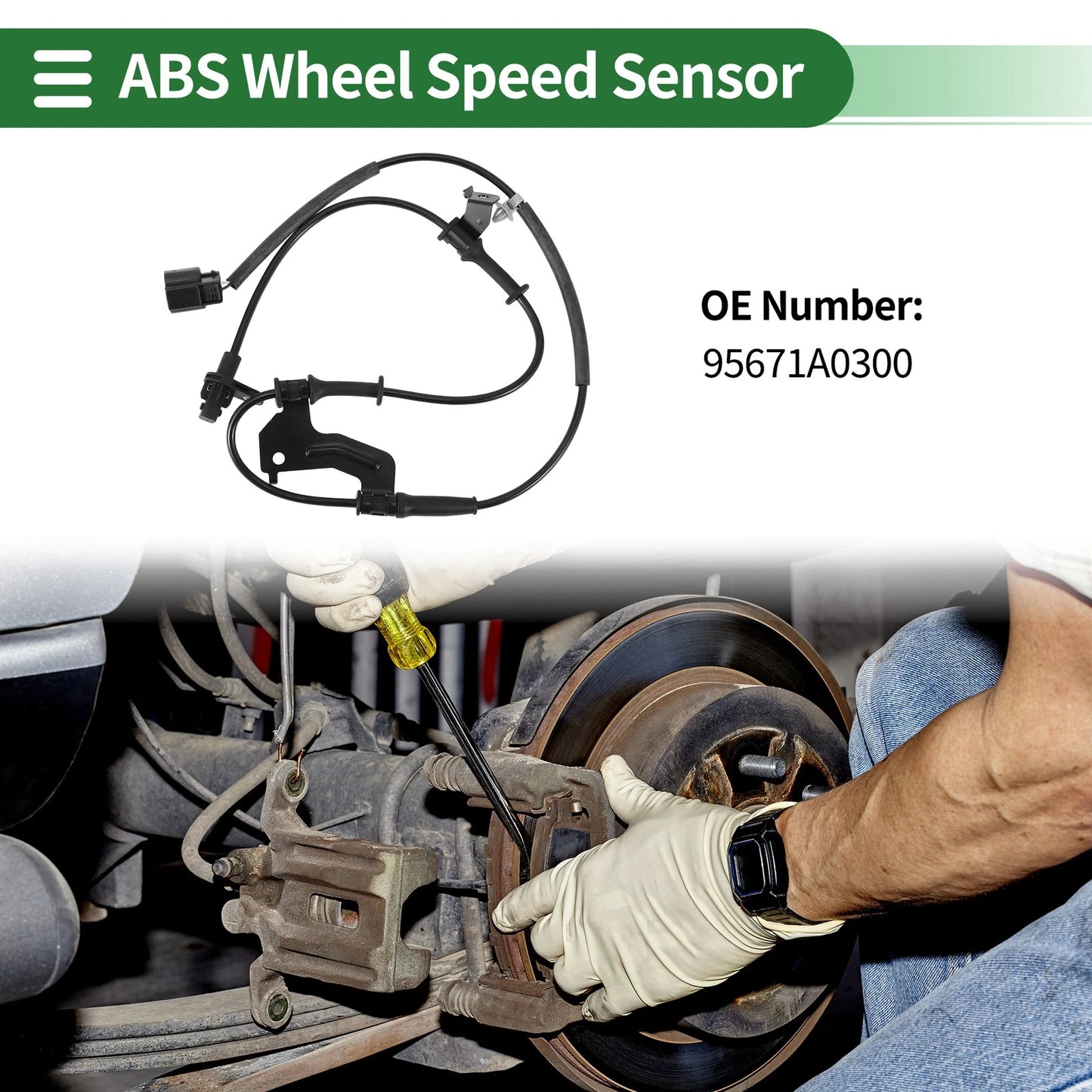 ABS Wheel Speed Sensor No. 95671A0300 for Hyundai Creta (2015–2018)
