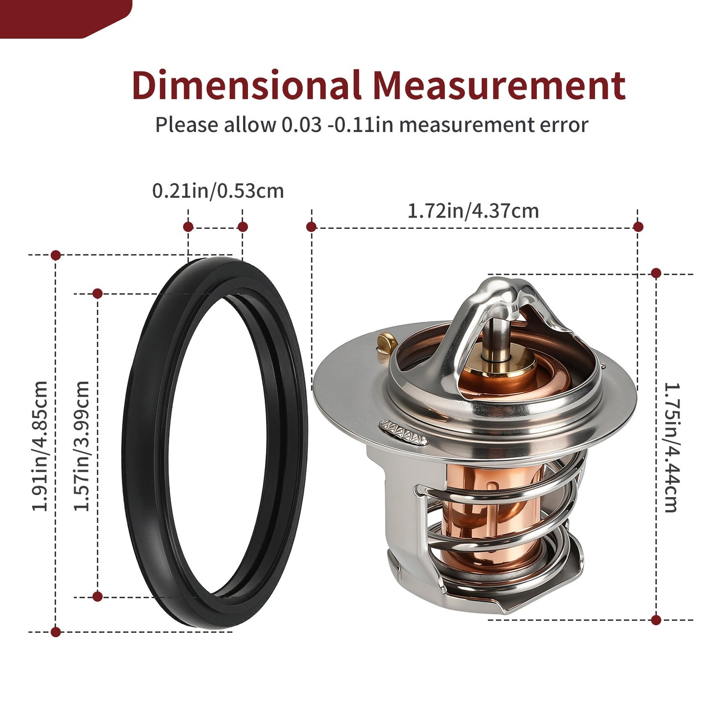 Thermostat with O-Ring for Kawasaki Mule 1000 (2016–2024)