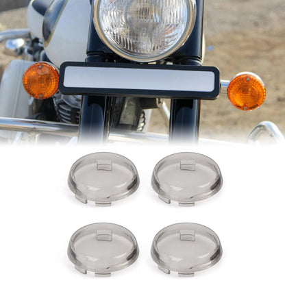 Set of 4 Turn Signal Light Indicator Lens Covers for Harley Davidson (51mm)