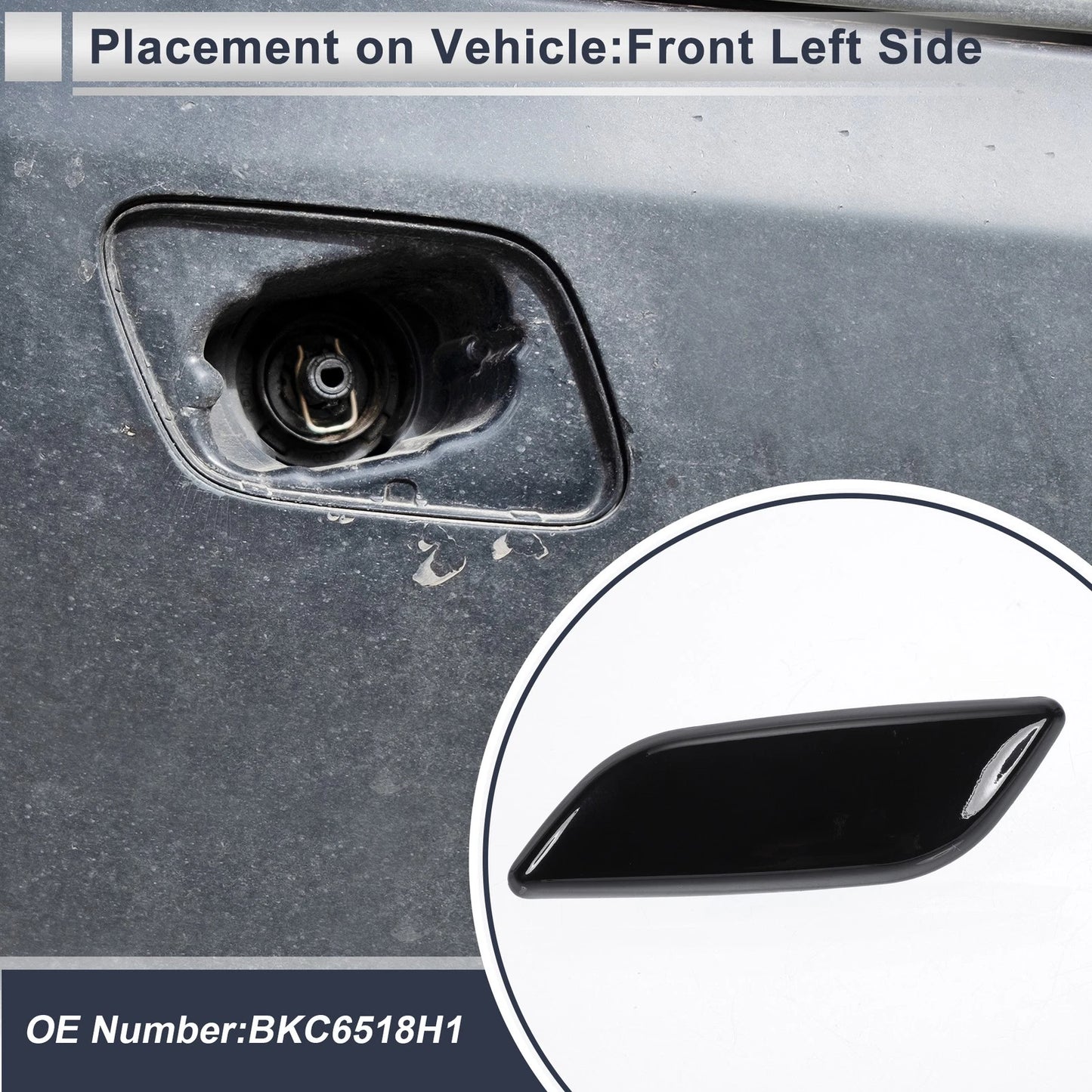Headlight Washer Nozzle Cover Cap for Mazda 3 (2004–2009)