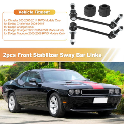 Front Sway Bar Link Bushing Kit No.K80822/K80823 for Dodge Challenger Charger (2015–2023)