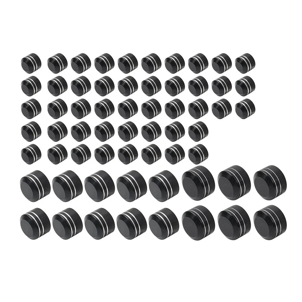 62X Engine Bolt Caps Cover Kit for Harley Road King Street Glide (2007-2016)