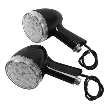 Rear Turn Signal Lights for Harley Touring (2009-2024) & Softail (2000-2025) Black