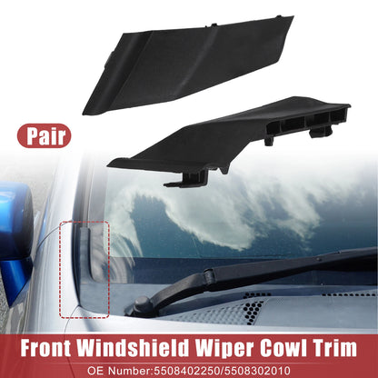 Set of 2 Front Windshield Wiper Cowl Cover Trim for Toyota Corolla (2014–2019)