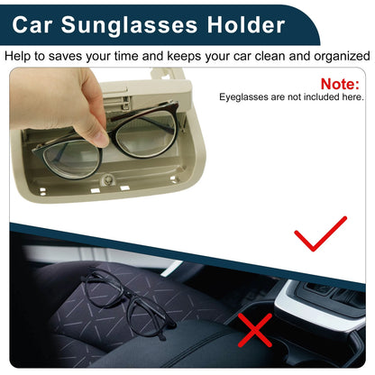 Car Sunglasses Case for Volkswagen Jetta/Vento MK6 (2011–2014) Beige 1 Pc