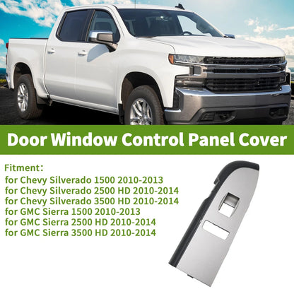 Front Right Side Window Switch Bezel Cover for Chevy Silverado 1500 (2007-2013)