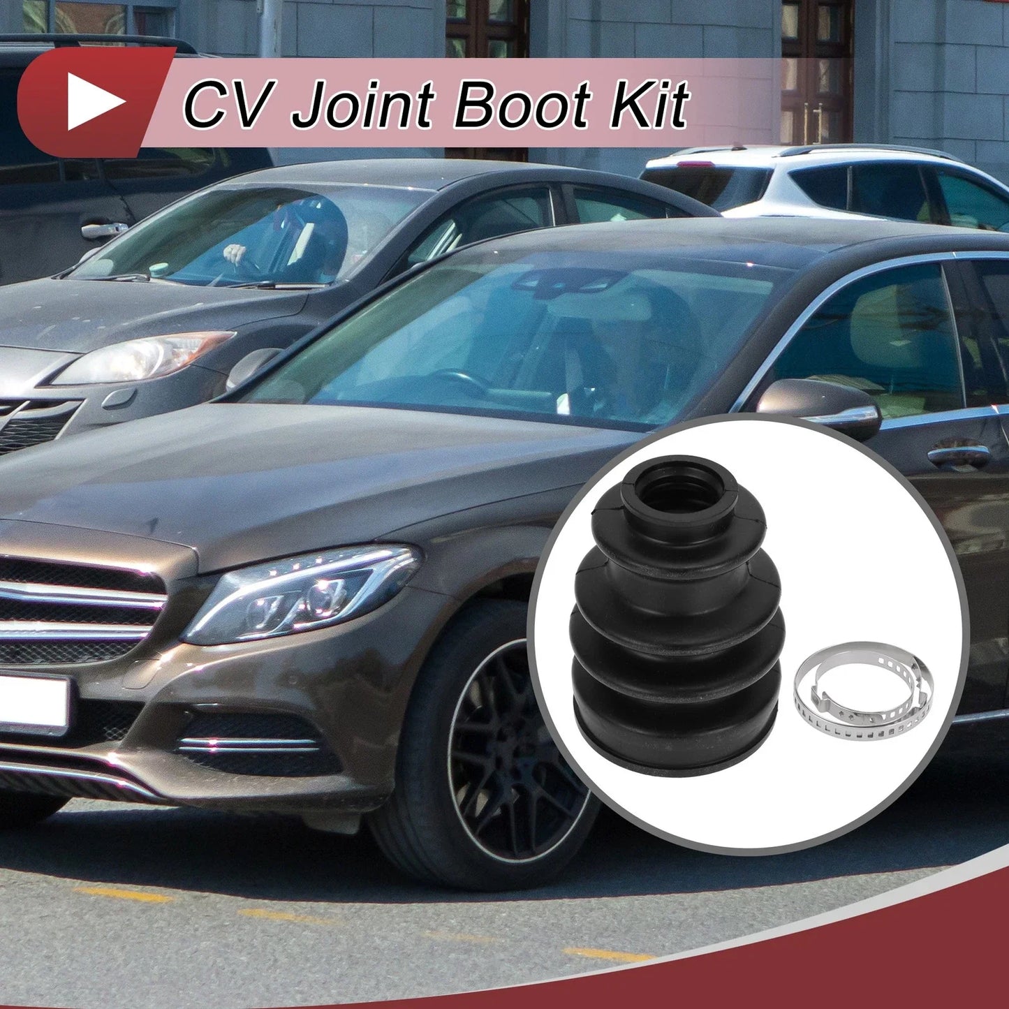 Outer CV Joint Boot Kit w/ Clamps for Mercedes-Benz C350 (2006-2015)