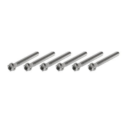 6pcs M10x55mm Titanium Torx Head Flange Bolts for Motorcycle Bike