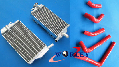 Aluminum Radiator + Hose for Honda CR250R (2002–2004)