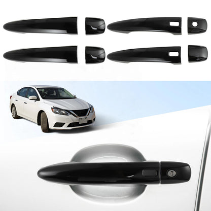 Door Handle Cover Protector for Nissan Sentra Altima X-Trail (2013–2023) Glossy Black