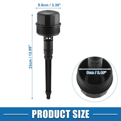 Engine Oil Filter with Housing Cap A1121800710 for Mercedes-Benz C240 C280 C320 (2001–2005)