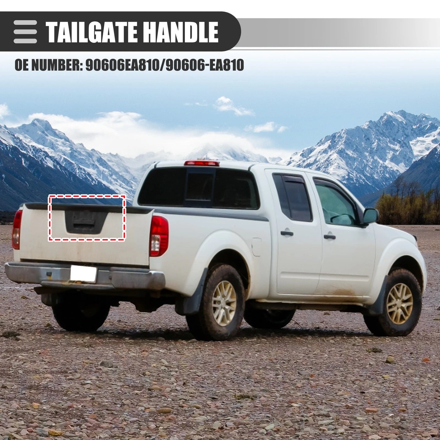 Exterior Tailgate Door Handle for Nissan Frontier (2005–2014) No. 90606EA810