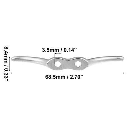 4Pcs Stainless Steel Flagpole Cleat Hook for Marine Boat