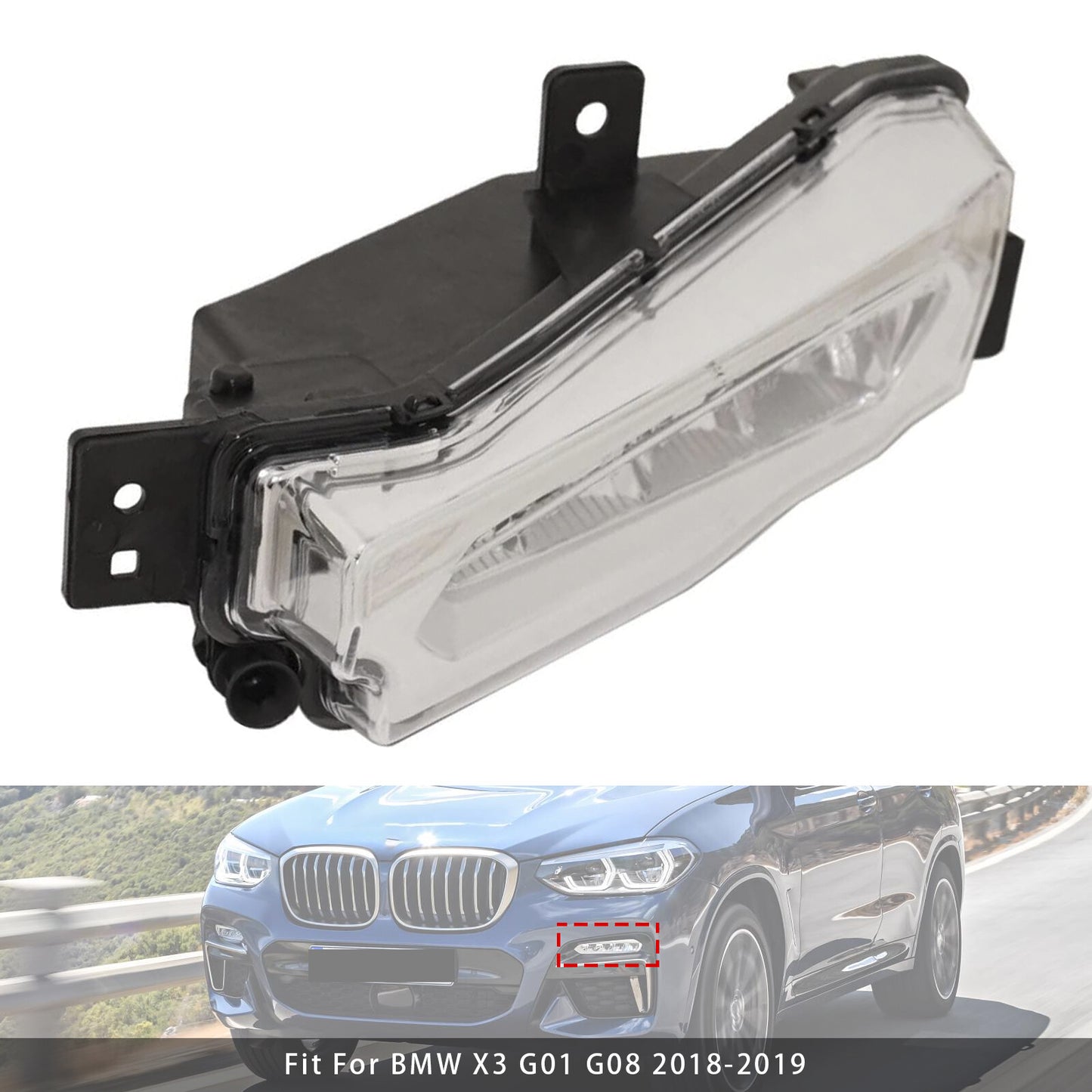 LED Front Left Fog Light for BMW X3 G01 X4 G02 (2018–2019)