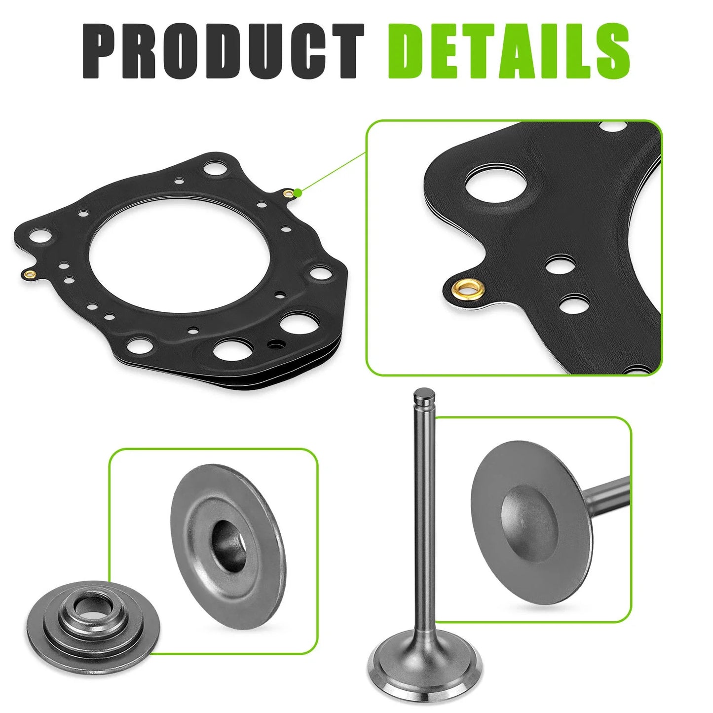Valve & Gasket Cylinder for Honda Rancher 420 TRX420 (2009–2024)