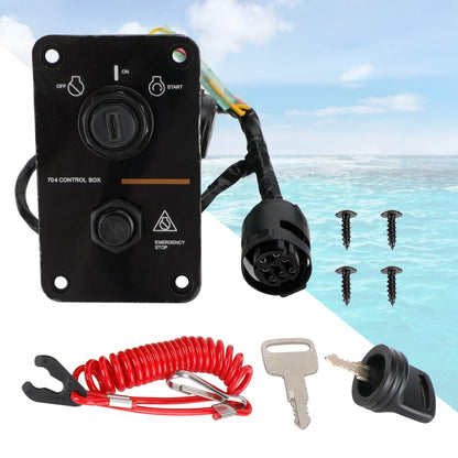 Outboard Motor Key Switch Panel for Yamaha (704-82570-08-00)