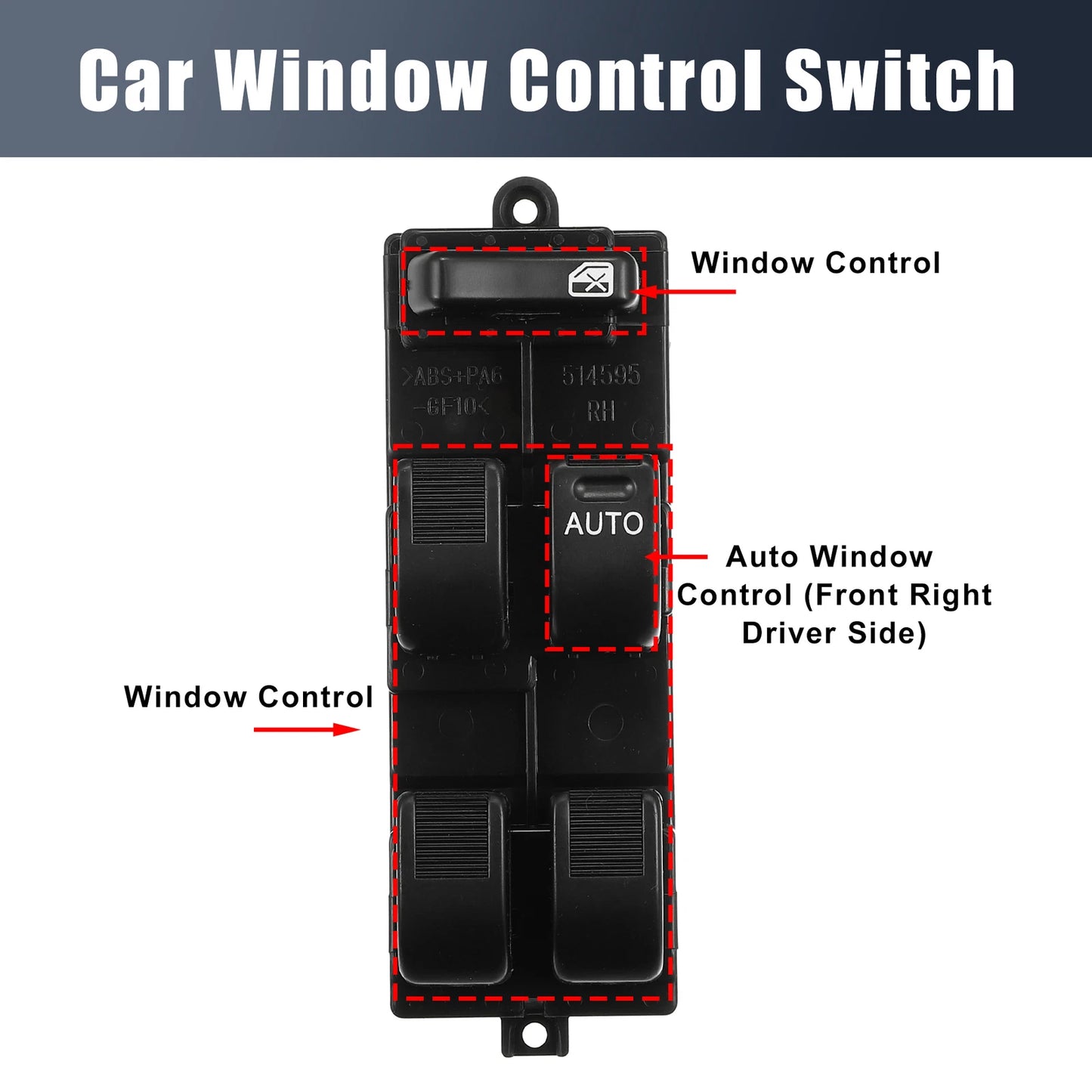 Front Right Power Window Switch for Toyota Spark Cami Duet Avanza (2000–2023)