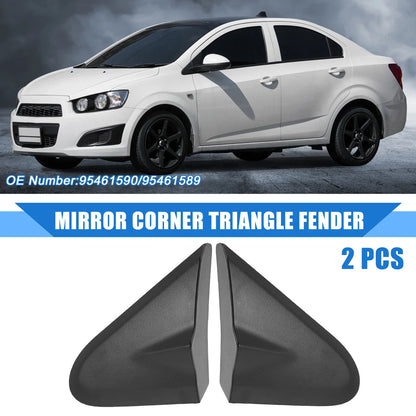 2 x Left Right Mirror Corner Triangle Fender Covers for Chevrolet Sonic (12-20)
