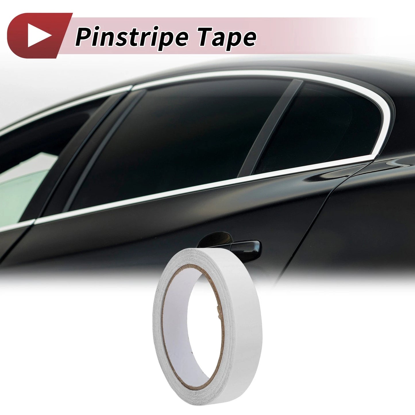 Pinstripe Tape 20mm x 10m for Car Motorcycle Boat Matte White