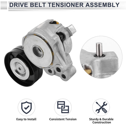 Belt Tensioner Pulley Assembly for Audi A1 (2011–2015) Metal 1 Pc