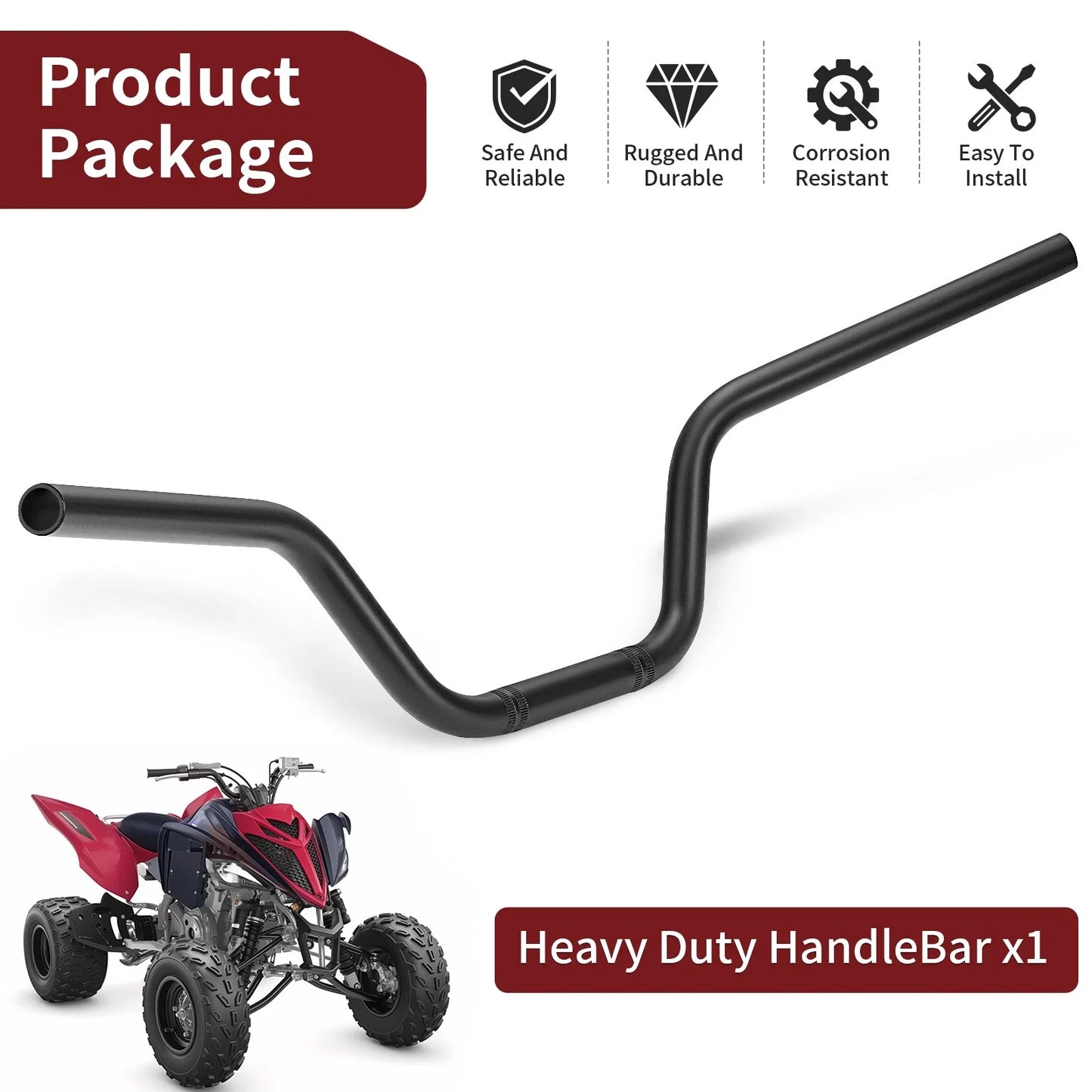Heavy Duty HandleBar for Yamaha Raptor 700 YFM700 YFM700R (2013–2024)