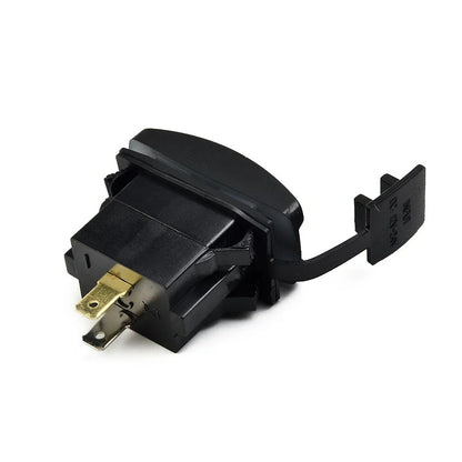 Unique Dual USB Charger with ARB Rocker Switch Blue LED Light for Car Boat