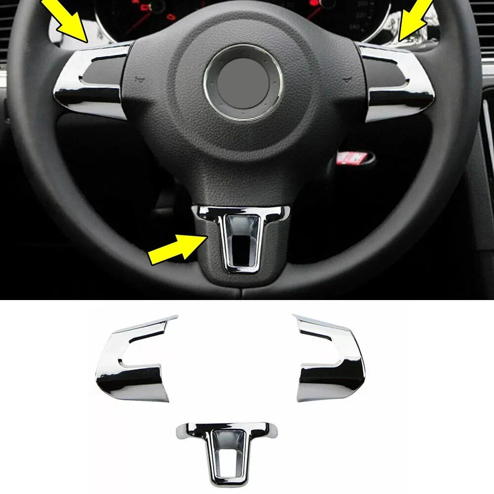 Car Steering Wheel Sticker Cover for Golf 6 MK6 MK5
