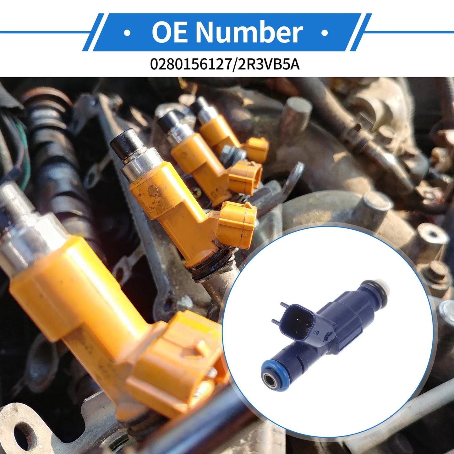 1 Pc Fuel Injector No.0280156127/2R3VB5A for Ford Mustang (1996–2010)