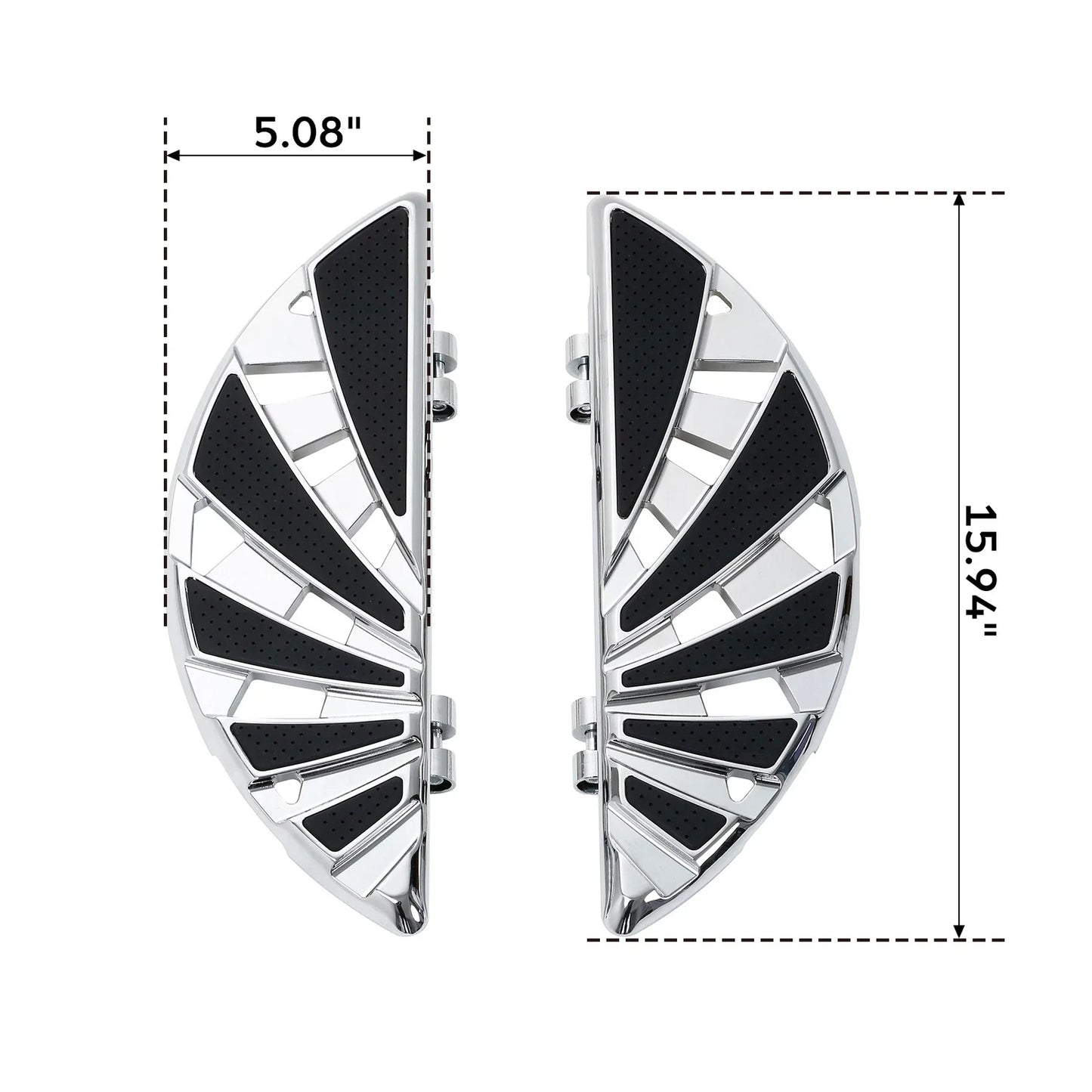 Chrome Driver Floorboards Mount Bracket for Harley Touring Road Glide (14-24)