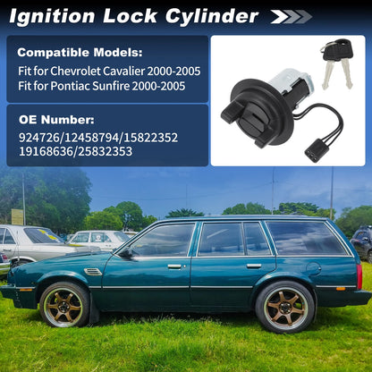 Ignition Lock Cylinder for Chevrolet Cavalier, Pontiac Sunfire (2000–2005)
