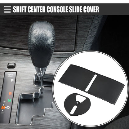 Center Console Slider Cover for Lexus IS250 (2006-2013) - Black Plastic 1 Set