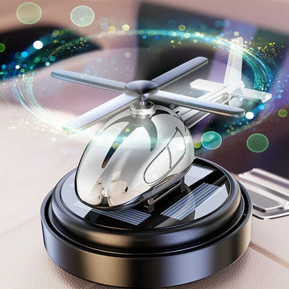 Advanced Solar Panel Car Diffuser Styled Like a Helicopter for Fresh Air