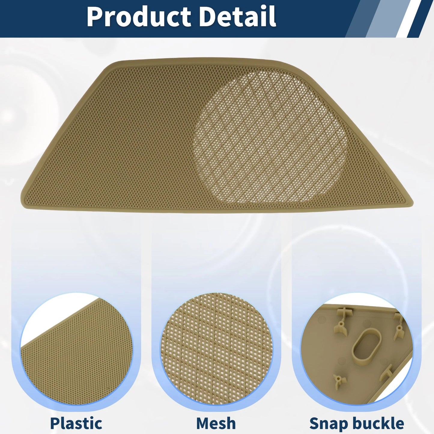 Speaker Grills Cover for BMW 5 Series (2010–2017) Right Door Plastic Beige