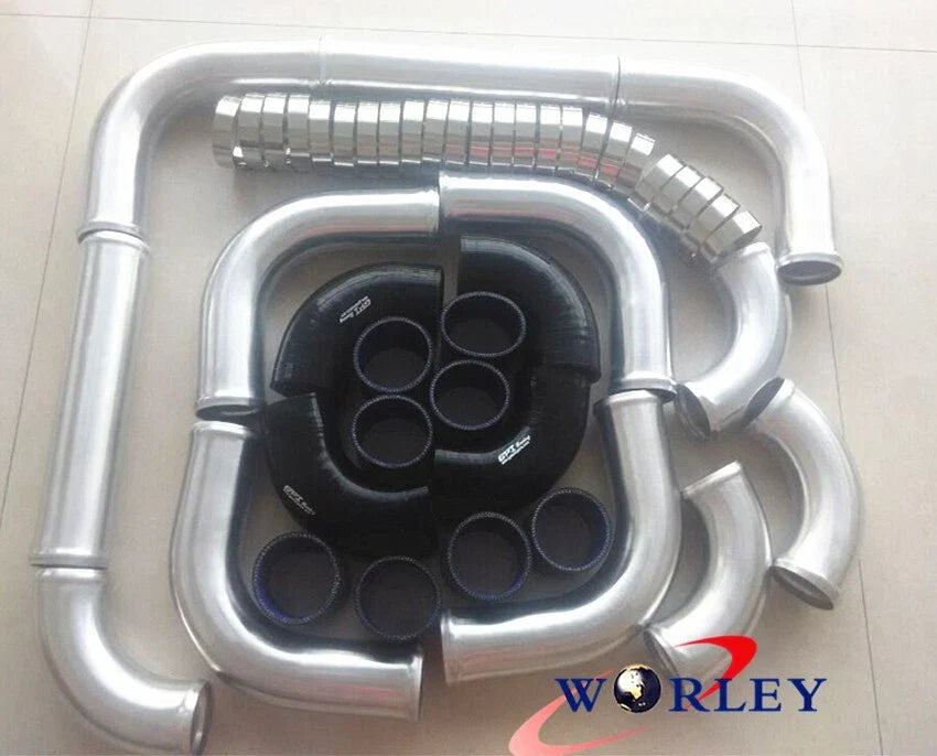 2.5" Universal Turbo Boost Intercooler Piping Kit for Car