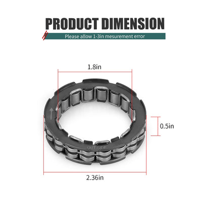 Clutch Hub One Way Bearing for Yamaha Grizzly 500 Rhino 660 700 (2002–2014)