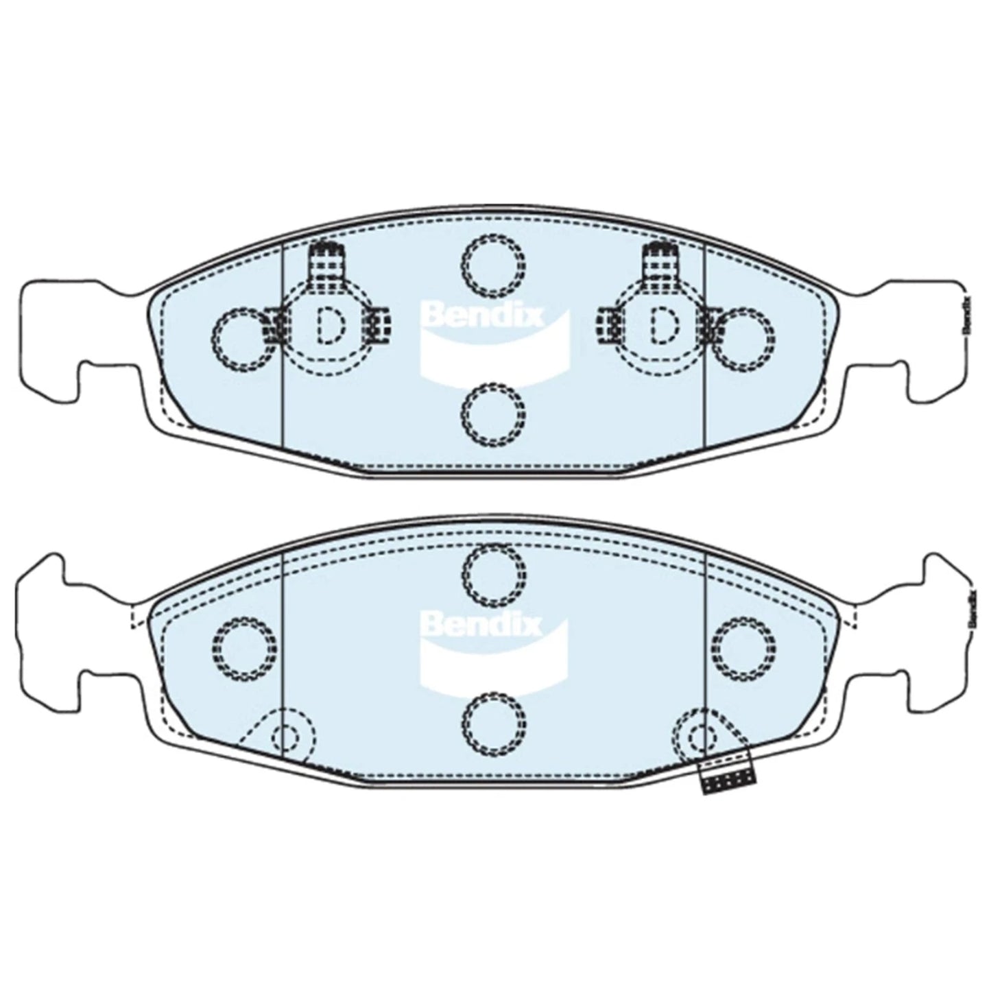 Set of 4 Front Disc Brake Pads for Jeep Grand Cherokee (1999–2005)