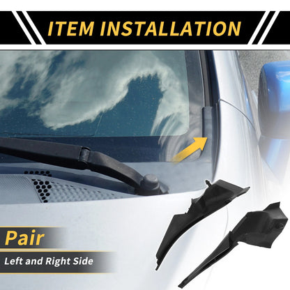 Pair Front Windshield Wiper Cowl Cover for Toyota Tundra (2007–2013) No. 538670C030