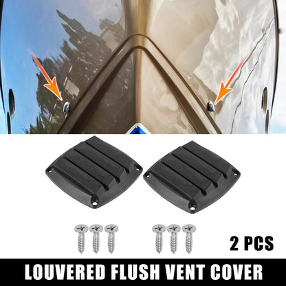 2X Air Exhaust Ventilator Louvered Grille Cover for Boat Marine